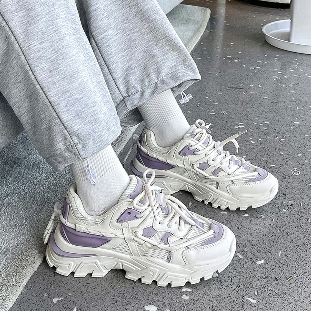 Giày sneaker nữ UT22 cao cấp - Giày thể thao nữ ulzzang độn đế dễ thương 2022