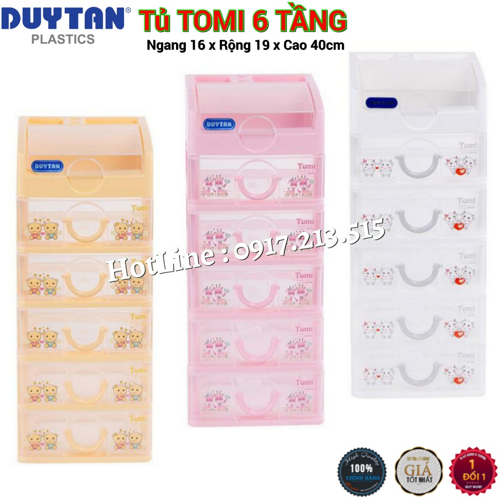 Tủ nhựa duy tân Tomi nhỏ 6 Ngăn