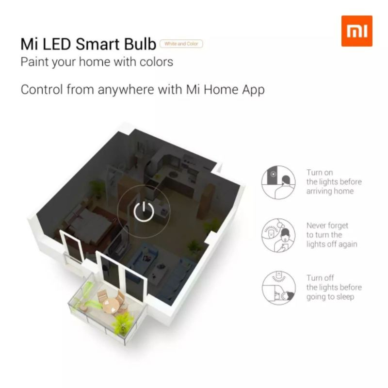 Bóng đèn thông minh Xiaomi Mi Smart LED Bulb Essential - Điều khiển bằng giọng nói