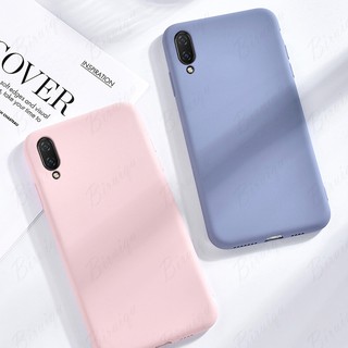 Ốp điện thoại silicon màu trơn cho Huawei Y7 Pro 2019