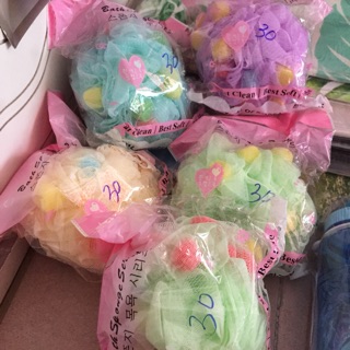 Bông tắm tròn Hàn quốc (có 2 loại)