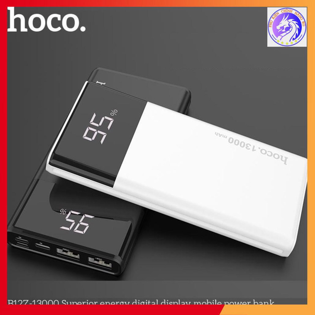 Sạc Dự Phòng Hoco B12Z 13000mah Superior 2 Usb, 3 cổng sạc vào - BH 1 Năm