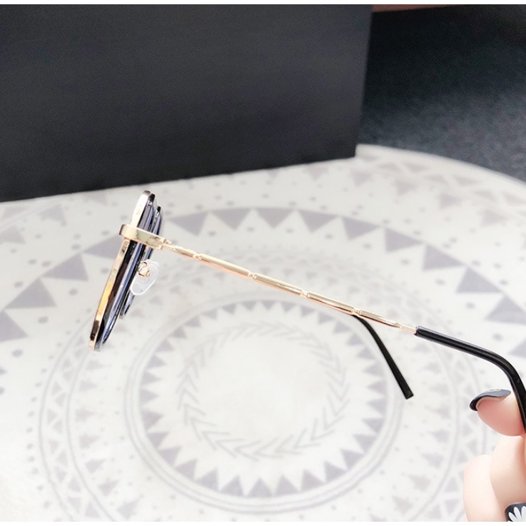 (KIQI-FASHION) COD Mắt kính gọng tròn chống ánh sáng xanh thời trang dành cho nam nữ