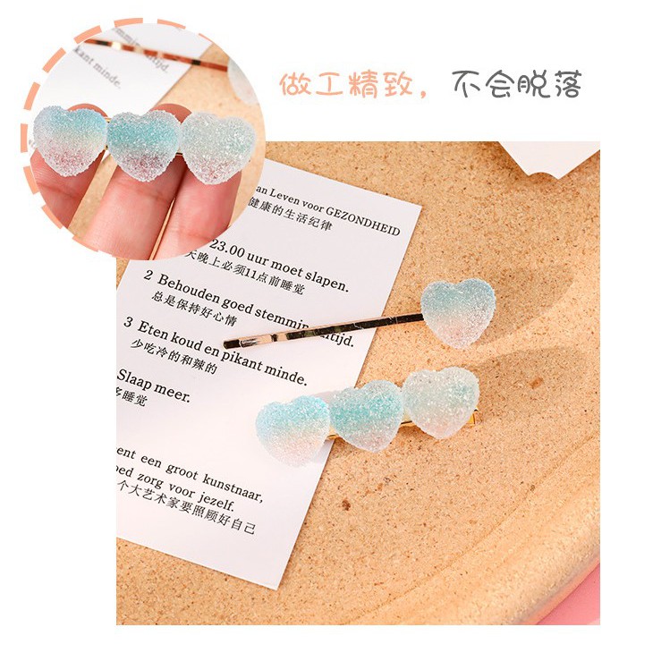 Bộ 2 Kẹp Tóc Màu Kẹo Ngọt Ngào Dễ Thương