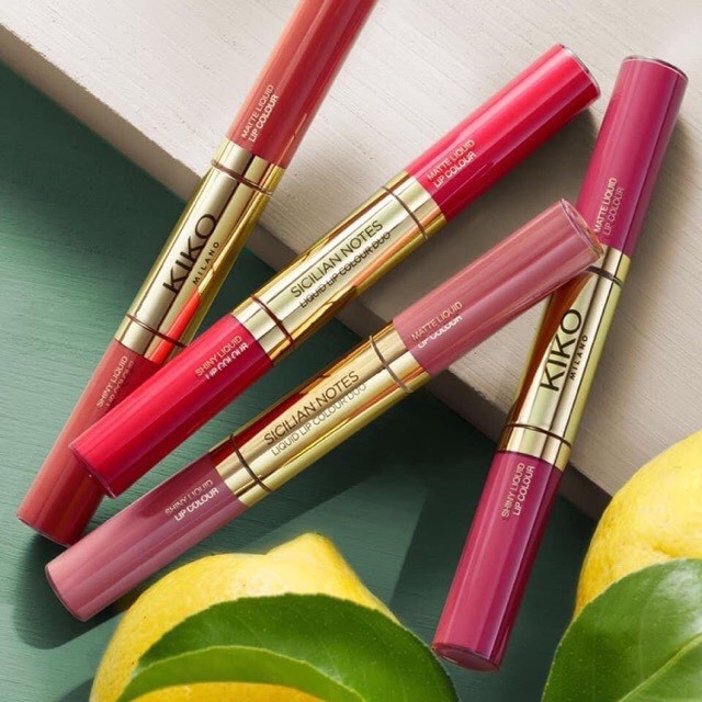 Son Kem Kiko 2 đầu - Sicilian note liquid lip colour duo 06