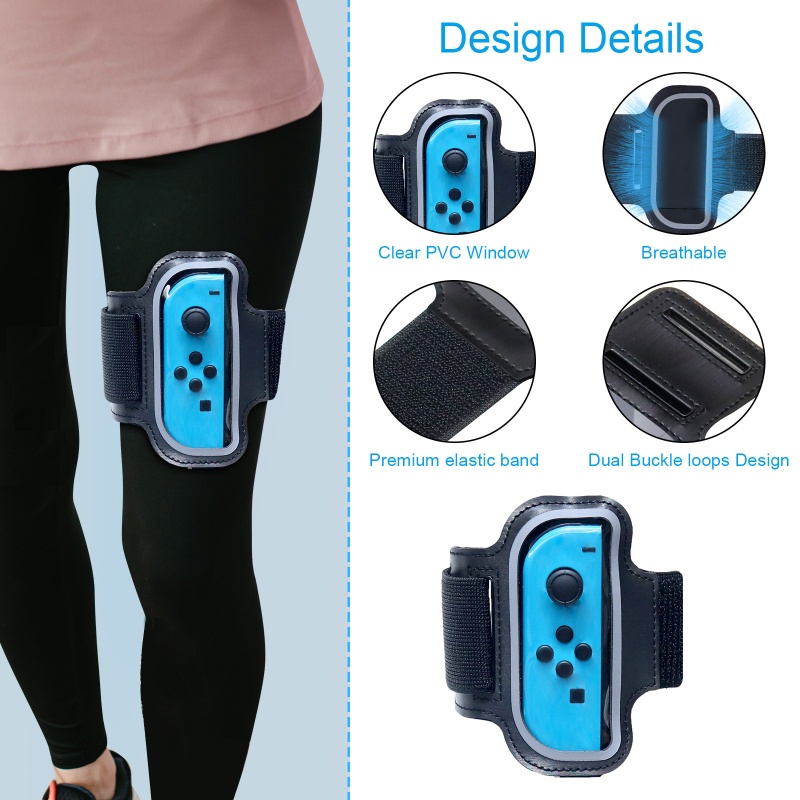 Bộ 2 Dây Đeo Chân Cố Định Máy Chơi Game Màu Đen Cho Người Lớn