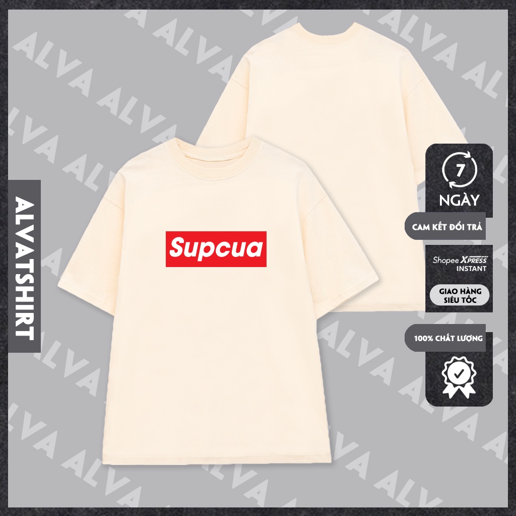 Áo Unisex In Chữ Súp Cua Phong Cách Hài Hước Trẻ Trung, Nam Nữ Mặc Form Cực Đẹp