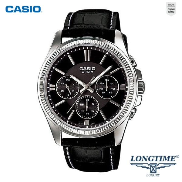 Đồng Hồ Nam Casio Dây Da MTP-1375L-1AVDF Chính Hãng