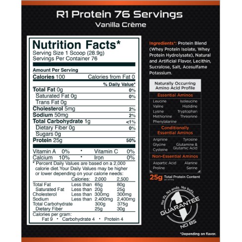 Rule 1 Protein | R1 Protein 5lbs Sữa Whey Tăng Cơ Giảm Mỡ   2.3kg - Hàng Cao Cấp - Suppcare