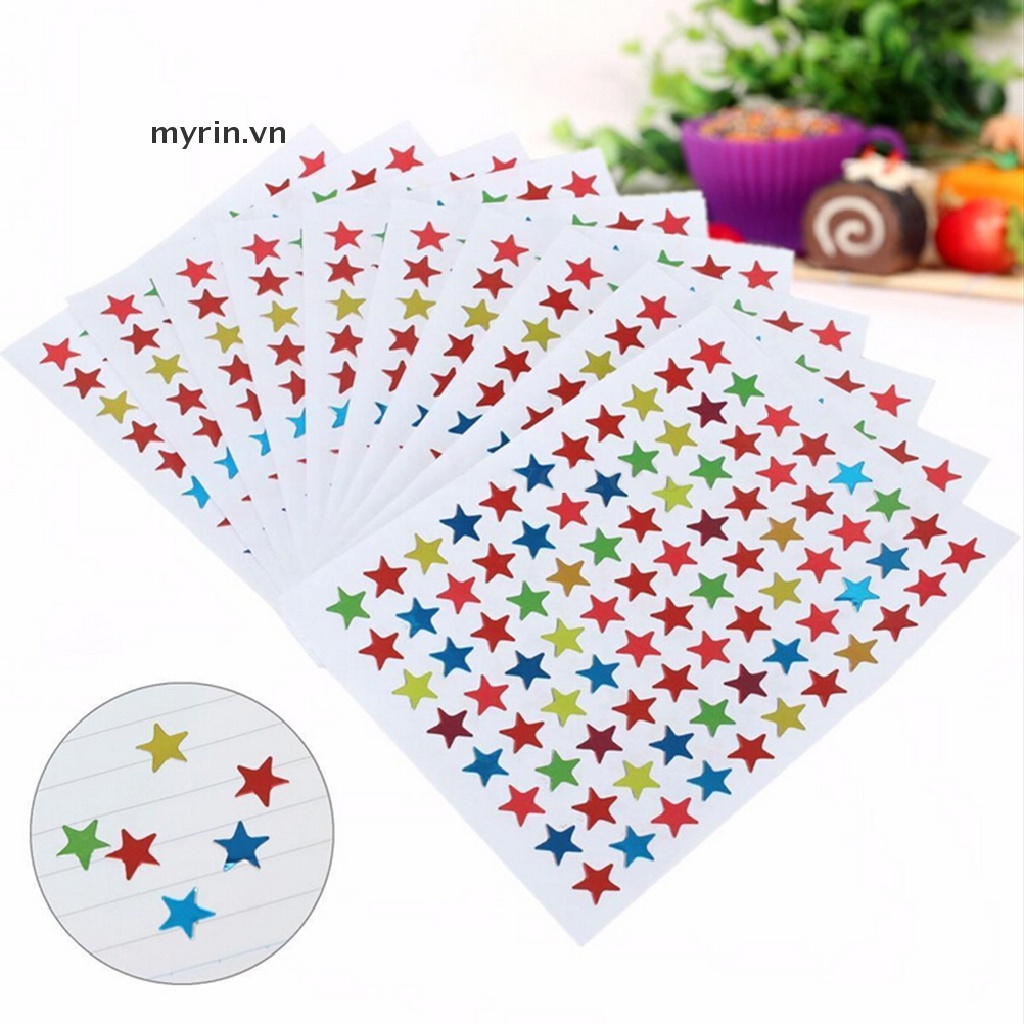 Set 880 Miếng Dán Hình Ngôi Sao Dùng Làm Đồ Thủ Công / Khen Thưởng Cho Bé