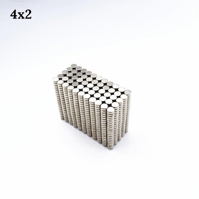 10 viên Nam Châm trắng 4x2mm, loại nam châm đất hiếm lực hút mạnh