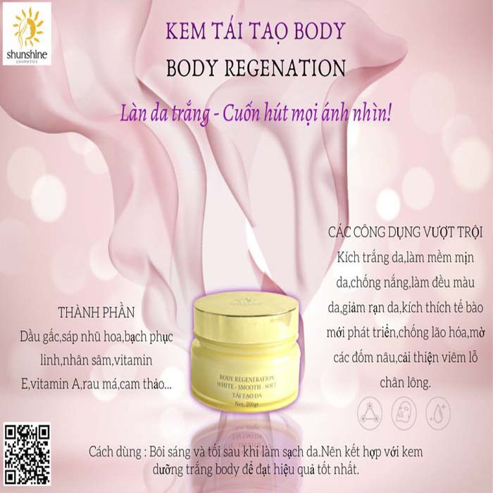 Shunshine Cosmetics kem tái tạo body | BigBuy360 - bigbuy360.vn
