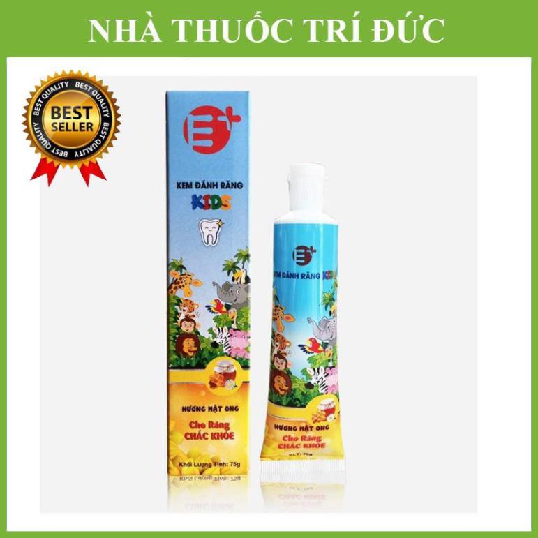 Kem đánh răng E+ Vị Ong - Vị Dâu - Kem đánh răng trẻ em KIDS E+ - Eross - Gấp đôi canxi và tooth patch kép