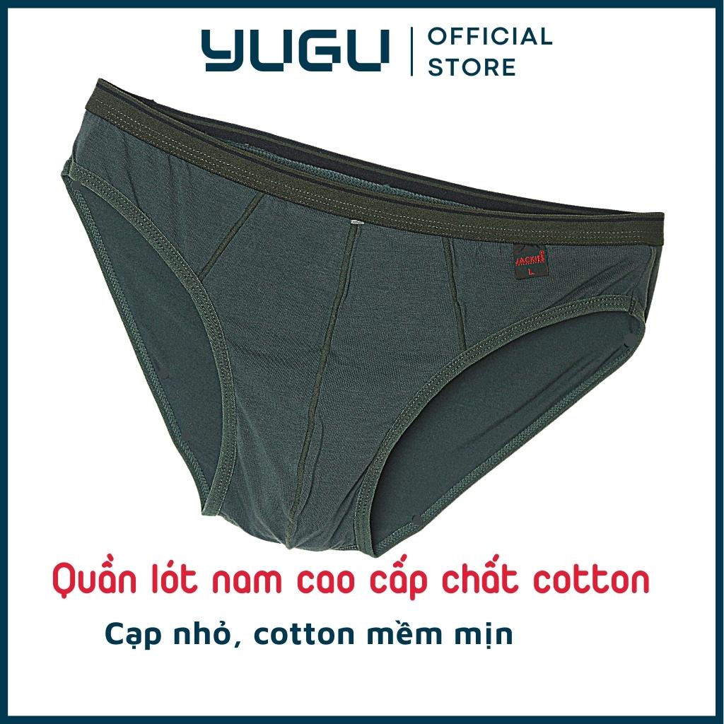 Quần sịp nam cotton lụa cao cấp lưng nhỏ JACKIES M05, 1 chiếc quần lót tam giác nam siêu mát 40kg-90kg Việt Nam, che tên