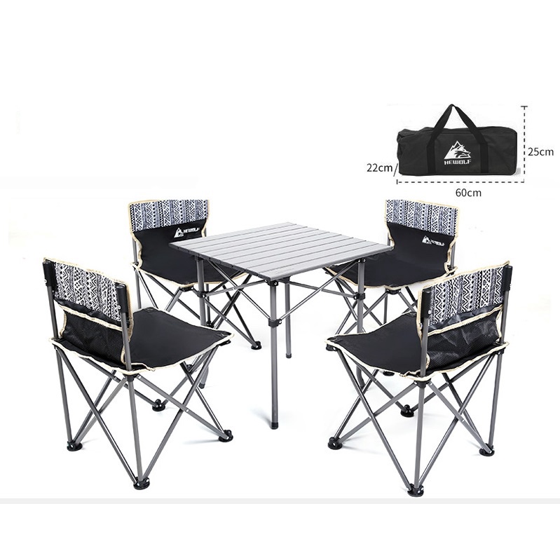 Bộ bàn ghế dã ngoại, bàn ghế du lịch gấp gọn. Hewolf-1746 | BigBuy360 - bigbuy360.vn