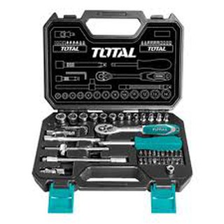 BỘ 45 CÁI SOCKET 1/4 INCH TOTAL THT141451 [CHÍNH HÃNG] BỘ TUÝP VÀ CẦN SIẾT