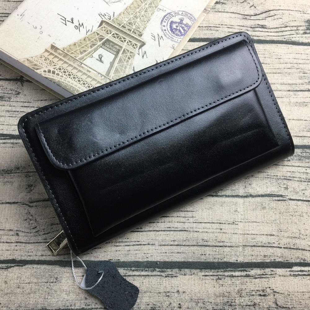 [Da thật] Ví Da Nam Cầm Tay Clutch, Ví Công Sở, 1 Ngăn Nắp Gập CL126 - Bảo Hành 3 Năm | BigBuy360 - bigbuy360.vn