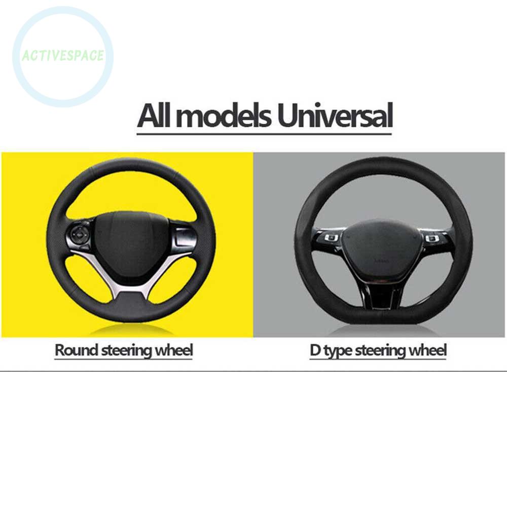 Bộ 2 Vỏ Bọc Vô Lăng Xe Hơi Chống Trượt Bằng Sợi Carbon