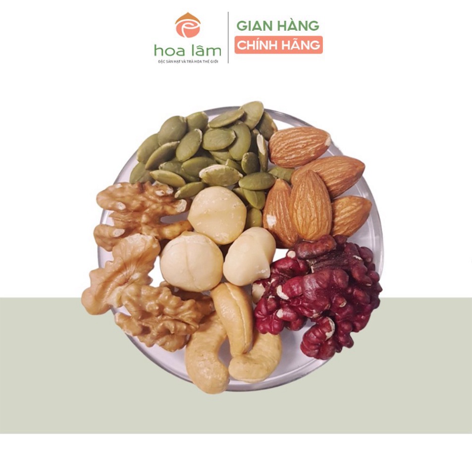 Hạt dinh dưỡng Mix nuts 5 loại Hoa Lâm cung cấp dưỡng chất cho cơ thể loại 150g và 500g