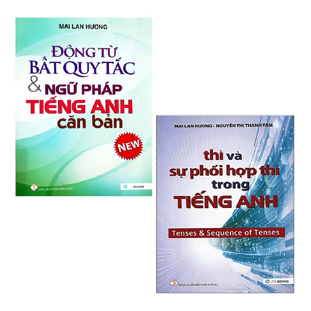 Sách Zenbooks - Combo Động Từ Bất Quy Tắc & Ngữ Pháp Tiếng Anh Căn Bản + Thì Và Sự Phối Hợp Thì Trong Tiếng Anh (2 cuốn)