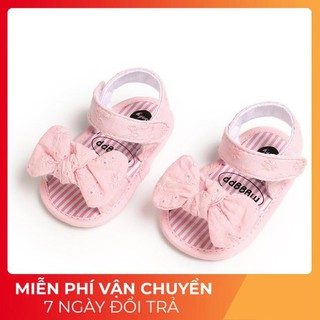 Giày tập đi cho bé,Giày tập đi đính nơ xinh xắn dễ thương cho bé