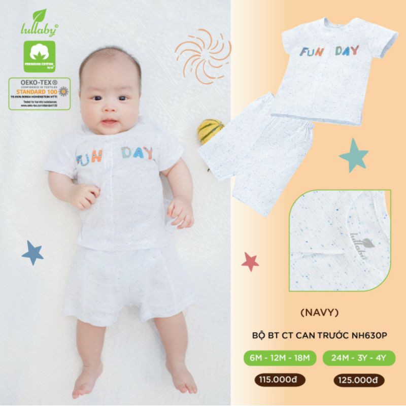 Bộ cộc tay Nuke cotton Lullaby (Nh630P-NH631P)