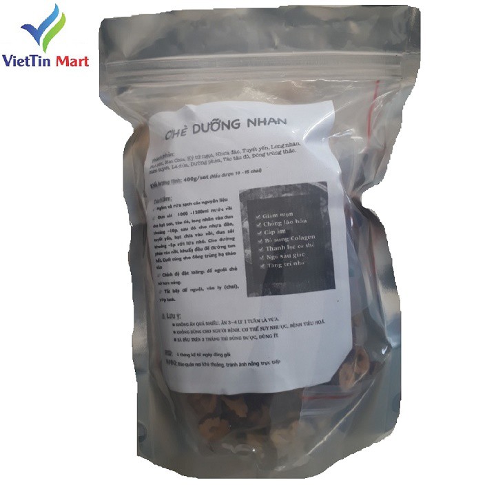 COMBO 400gr Nguyên Liệu Nấu Chè DƯỠNG NHAN (CHÈ TUYẾT YẾN ) (12 món như hình) | BigBuy360 - bigbuy360.vn