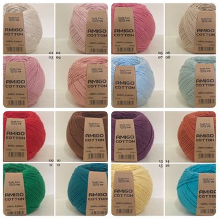 Sợi 100% cotton amigo craft yarn vn