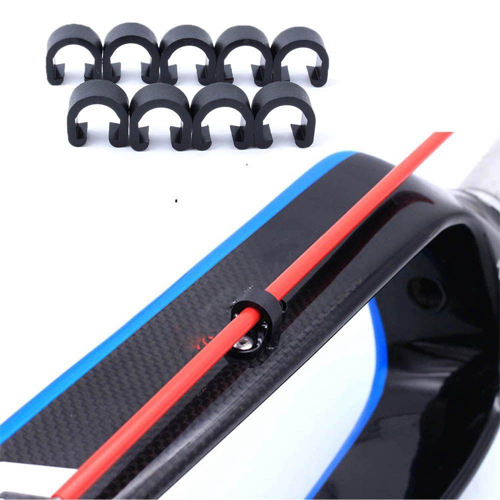 Set 10 / 20 Kẹp Chữ C Bằng Nhựa Chuyên Dụng Cho Ống Pô Xe Đạp Leo Núi