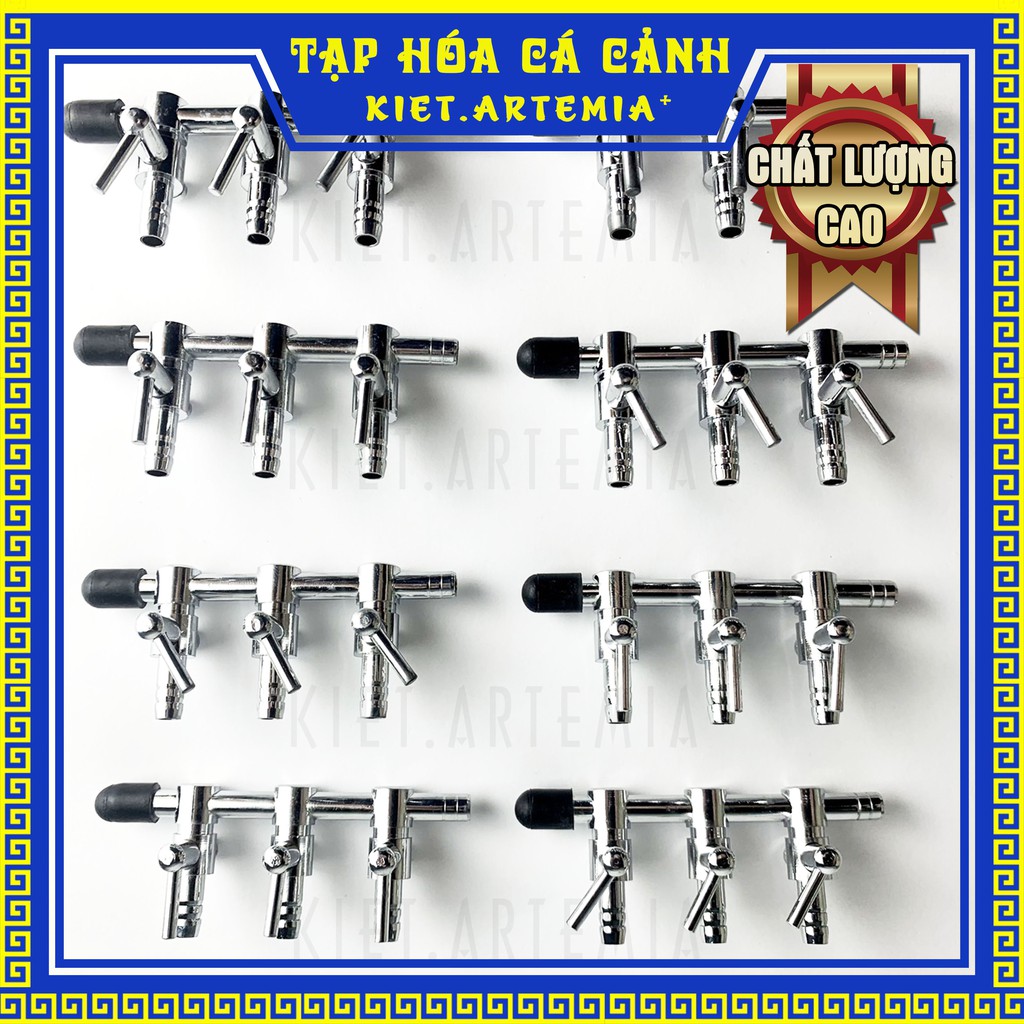 Van oxi inox cho hồ cá - Nhiều đầu chia loại tốt