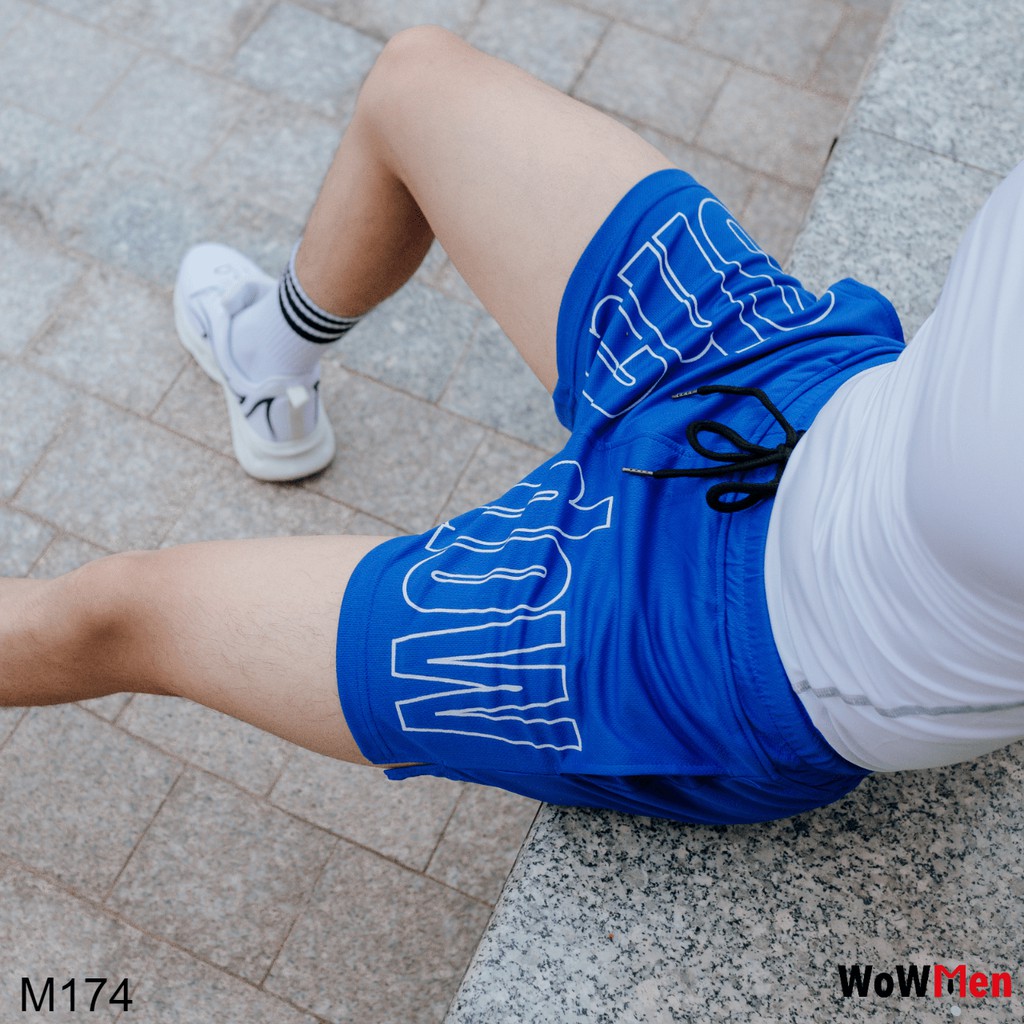 Quần Short Thun Nam Ngắn Ngang Đùi Tập Gym Thể Thao Chạy Bộ Đi Bơi Quần Đùi Nam Ngắn Mặc Nhà - M174