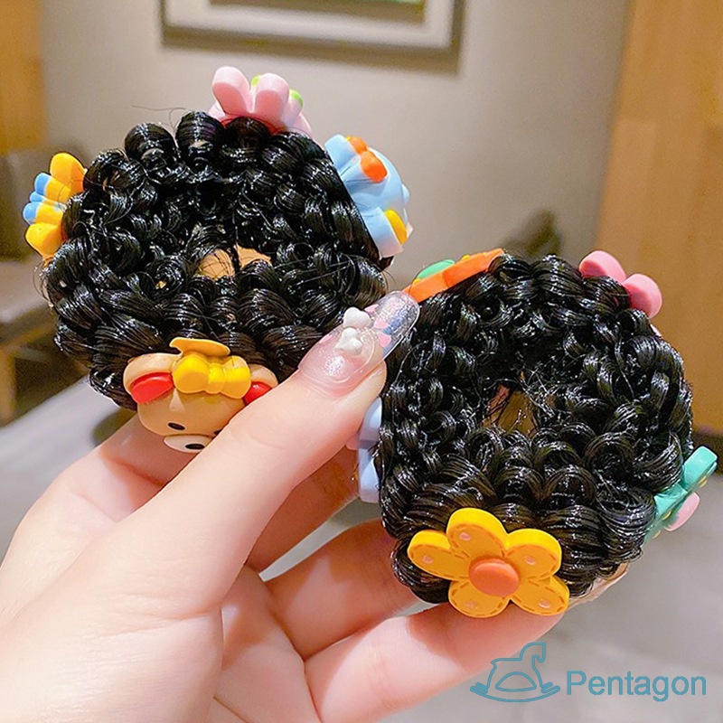 Dây Buộc Tóc Đính Hoa Xinh Xắn Cho Bé Gái