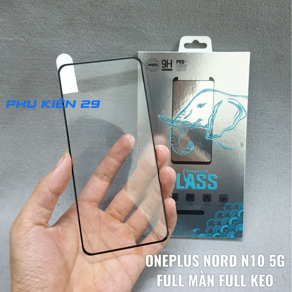 [Oneplus Nord N10 5G] Kính cường lực trong/full màn Glass Pro+ 9H