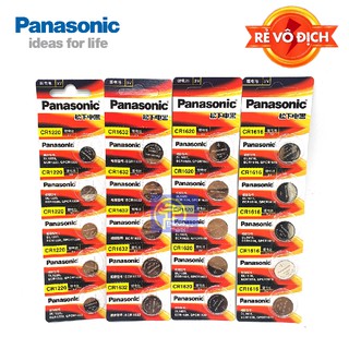{Vô địch rẻ} Vỉ 5 viên pin cúc Panasonic CR1632/ CR1620/ CR1616/ CR1220 - Panasonic chính hãng