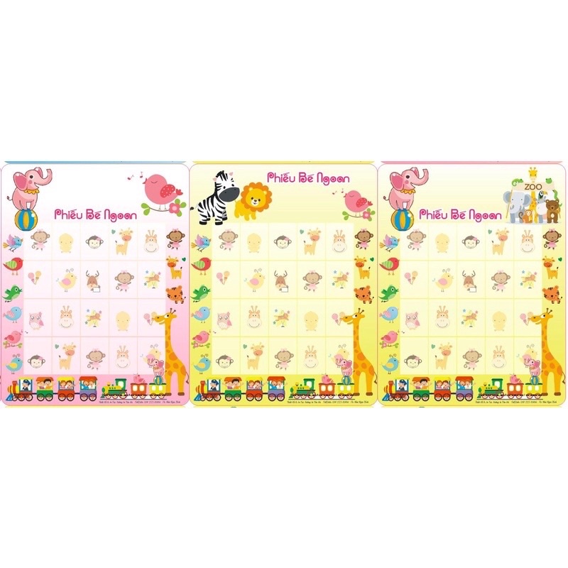Bảng dán phiếu bé ngoan 2 Mặt