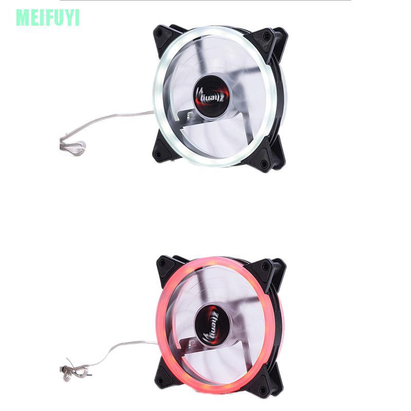 (MEIFUYI) Led Cooling Fan Rgb 12Cm Dc 12V Brushless Cooler For Computer Case Pc Cpu