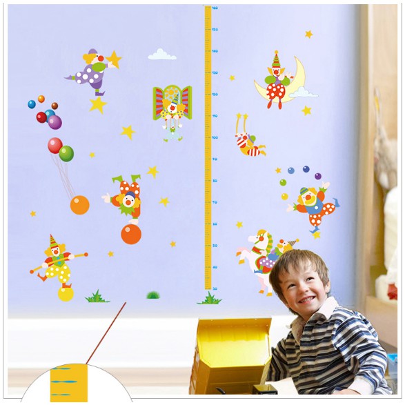 Decal thước đo những chú hề vui nhộn