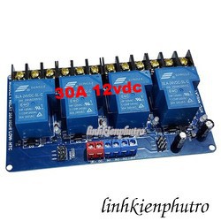 Module 4 Relay 12V - 30A Kích High/Low HTC