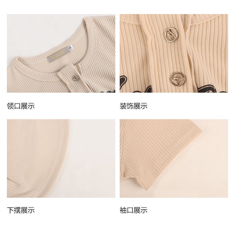NUZIRO  Áo Thun Croptop Ngắn Tay Cổ Tròn Thời Trang Hàn Quốc Cho Nữ