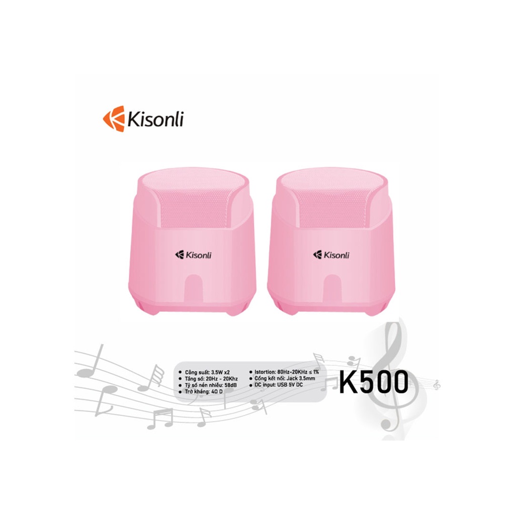 LOA KISONLI MÁY TÍNH LAPTOP  X1 , T008A , K100, K500, USB 2.0 2C/BỘ , LOA VI TÍNH NHỎ