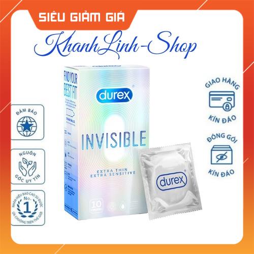Bao cao su Durex invisible extrathin sensitive - Siêu mỏng 0.01mm cảm giác chân thật- chính hãng - KhanhLinhCute
