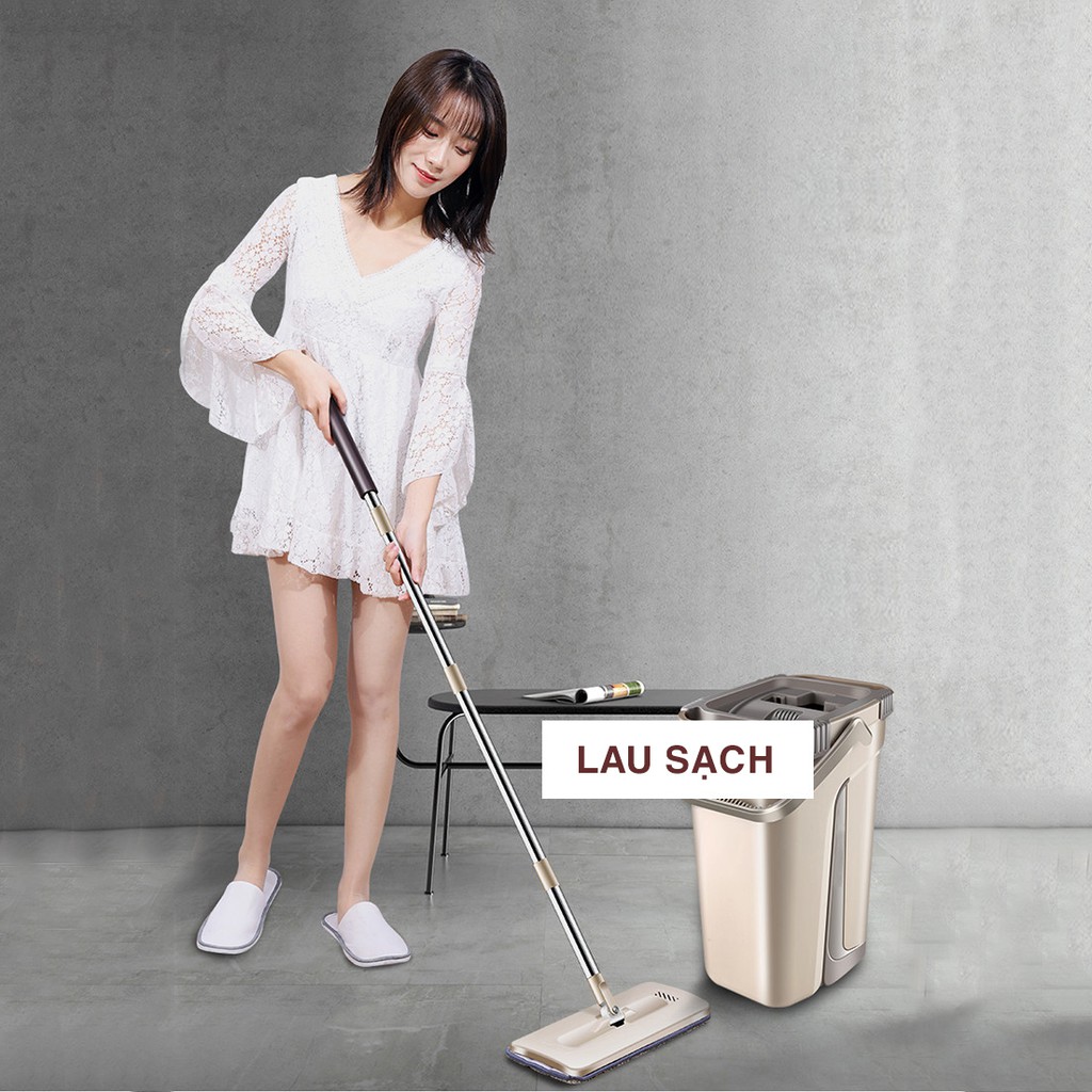 Bộ lau nhà ❤ FREESHIP ❤ cây lau nhà, chổi lau nhà tự vắt