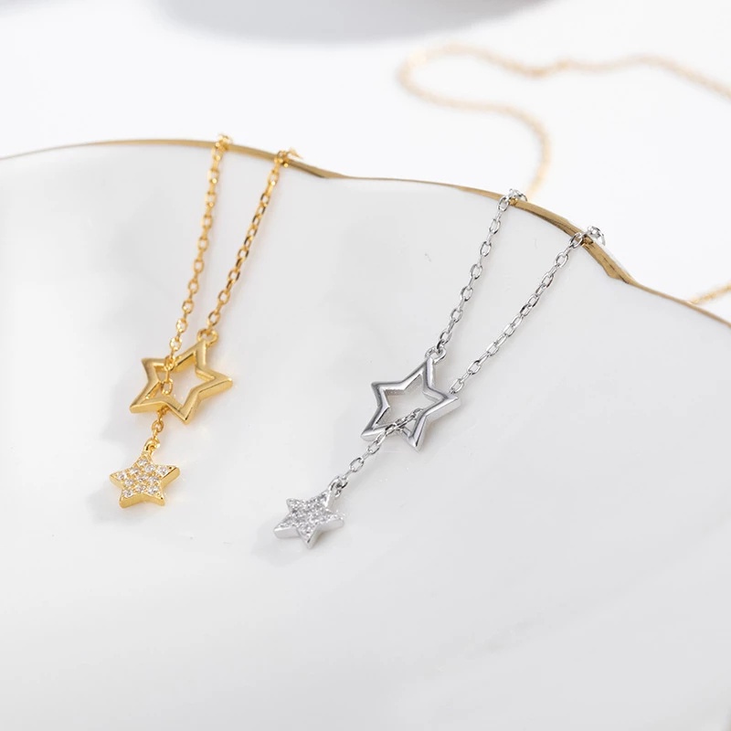 vòng cổ Choker Mặt Ngôi Sao Năm Cánh Thời Trang Hàn Quốc