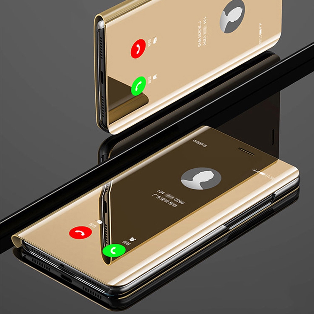 Ốp điện thoại nắp lật tráng gương thông minh cho Sumsung Galaxy S7 S6 Edge Plus J2 J5 J7 Prime