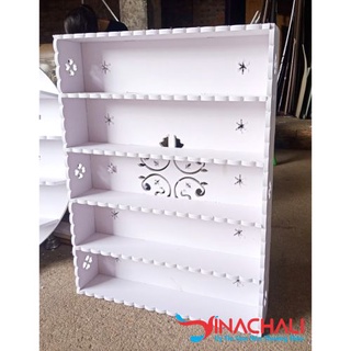 Kệ Để Sơn Nail Spa Treo Tường Gỗ Nhựa PVC Cao Cấp