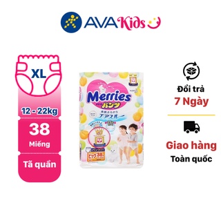 Tã quần Merries size XL 38 miếng (cho bé 12 - 22kg)