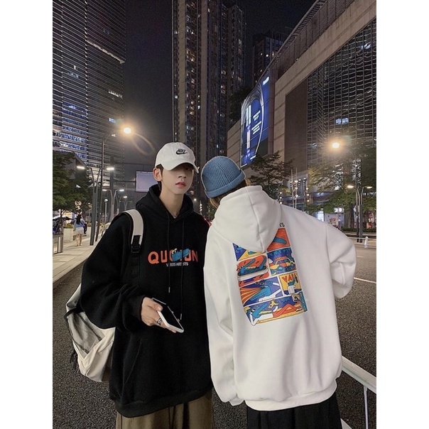 ÁO NỈ ĐÔI NAM NỮ HAI MÀU TRẮNG VÀ ĐEN HÌNH IN CHẮC CHẮN (hàng có sẵn) | BigBuy360 - bigbuy360.vn