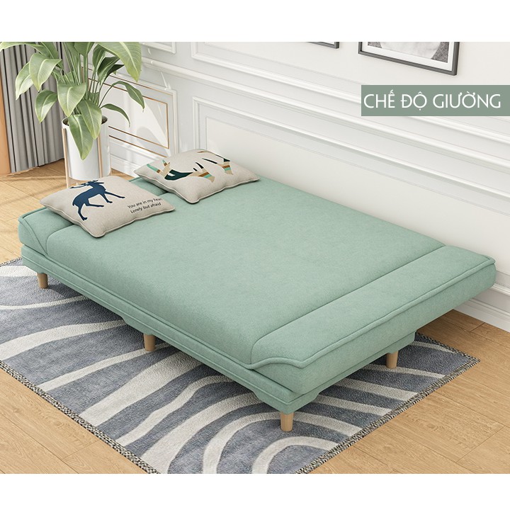 Sofa giường, giường gấp gọn thành ghế, ghế sofa  kích thước 1m8x0.97m tặng 2 gối