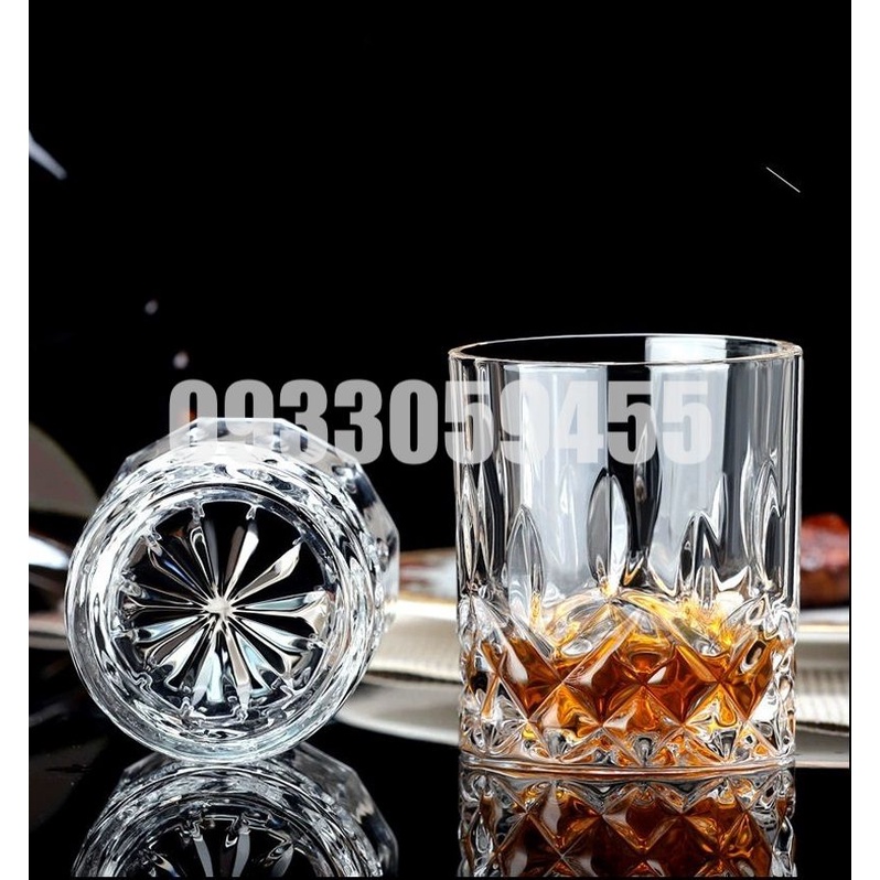 Ly rock kim cương pha lê uống whisky, cốc uống rượu tây mạnh