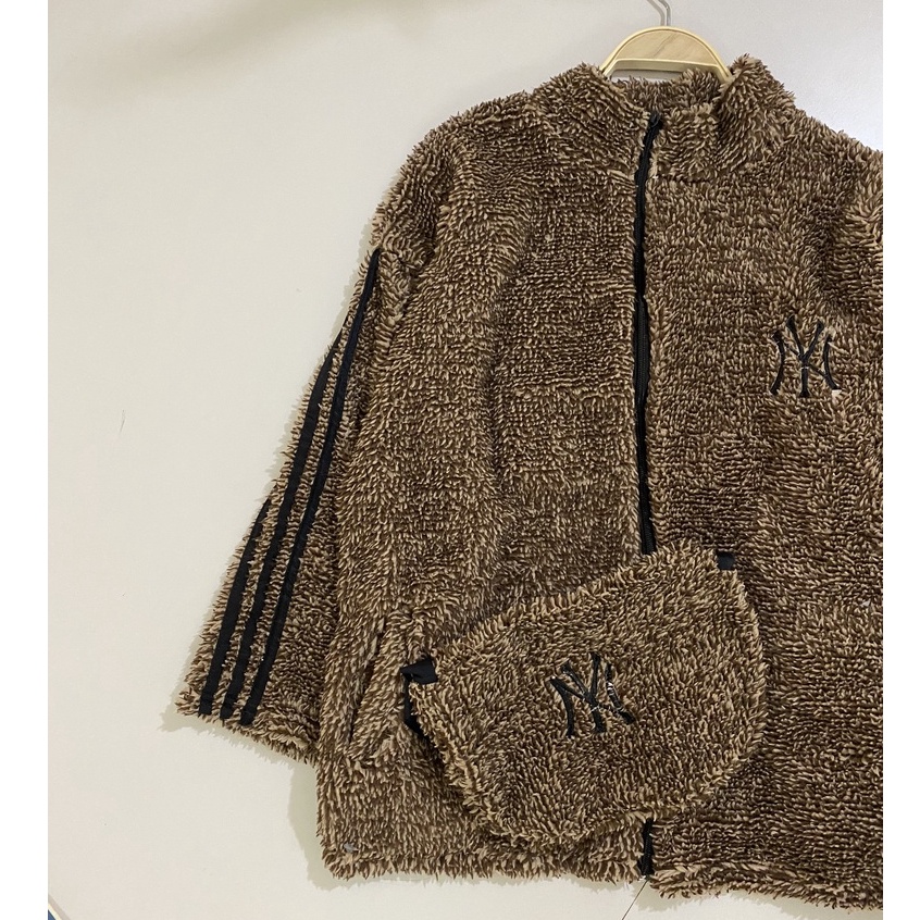 Áo Khoác Lông Kèm Túi PEONYB Nữ [FREESHIP] 🌸 Jacket thể thao 3 sọc, hoodie zip form rộng tay bồng cá tính Ulzzang 🌸 | BigBuy360 - bigbuy360.vn